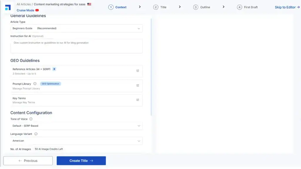 Scalenut content optimizer with NLP terms and score