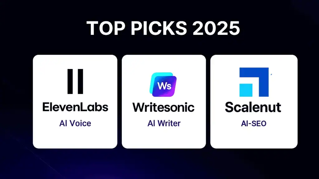Top picks: ElevenLabs, Writesonic and Scalenut