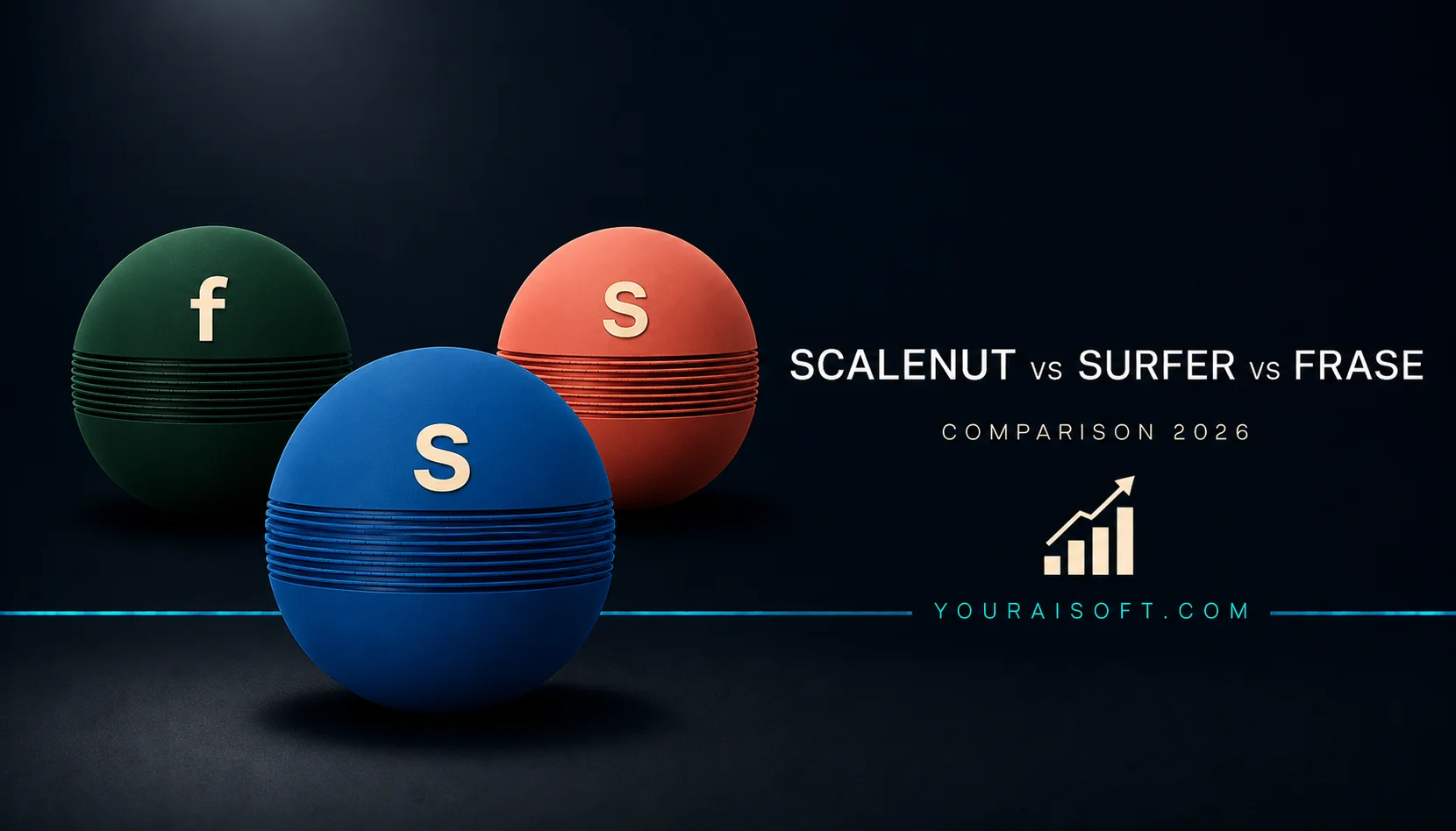 Scalenut vs Surfer SEO vs Frase 2026 AI SEO comparison — SERP analysis, briefs, GEO and pricing tested
